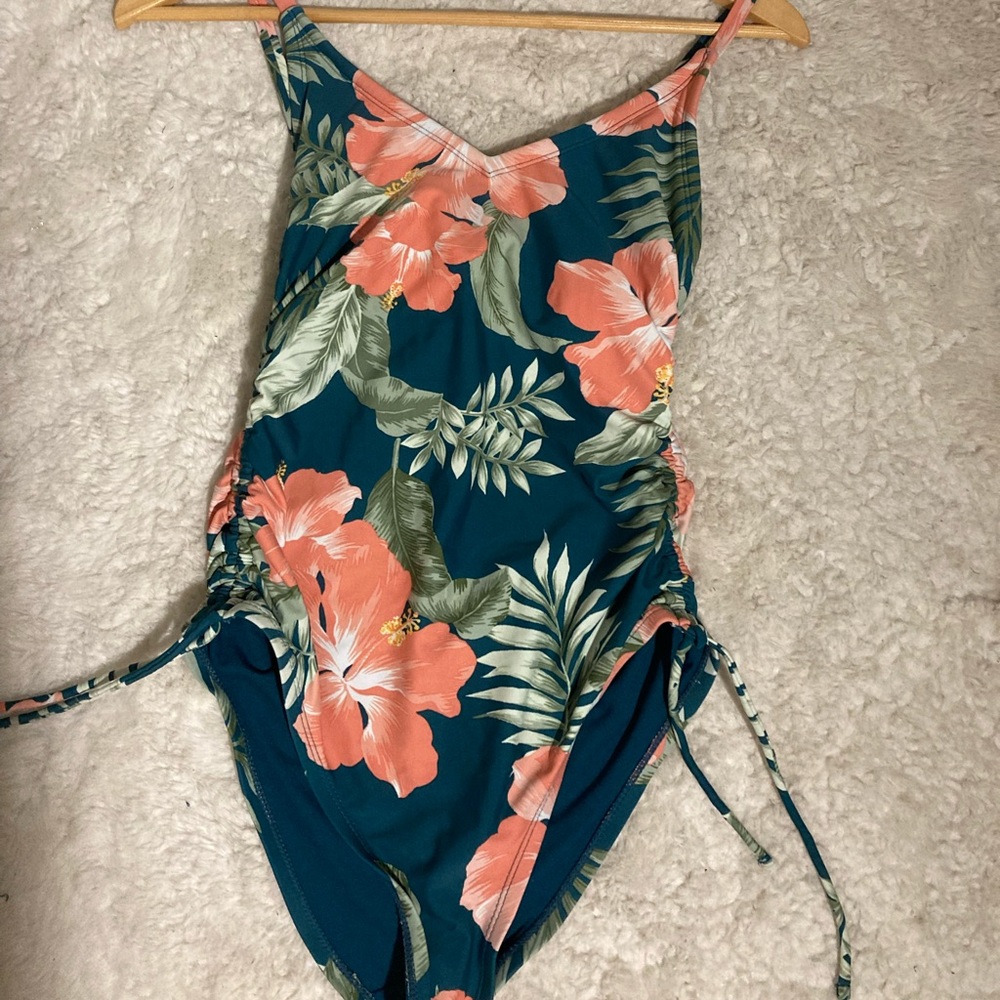 Floral One-Piece Swimsuit Size Small